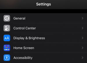 iPhone Settings