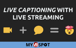 live captioning with live streaming